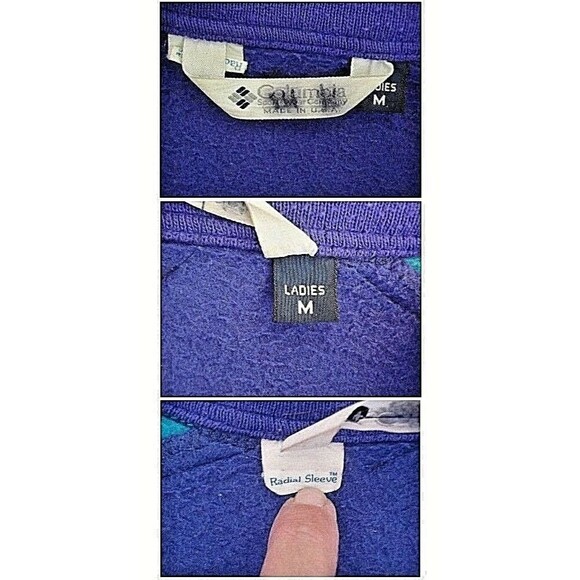 Columbia Womens Vintage Bugaboo 2 In 1 Ski Jacket Pink Purple Blue USA Size M - Picture 12 of 13